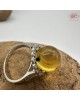 【肌容雪】天然美石黃琥珀圓球可調節戒指 編號B243(戒圍18.6mm#15號) 【肌容雪】天然美石黃琥珀圓球可調節戒指 編號B243(戒圍18.6mm#15號)