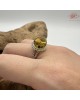 【肌容雪】天然美石黃琥珀圓球可調節戒指 編號B243(戒圍18.6mm#15號) 【肌容雪】天然美石黃琥珀圓球可調節戒指 編號B243(戒圍18.6mm#15號)