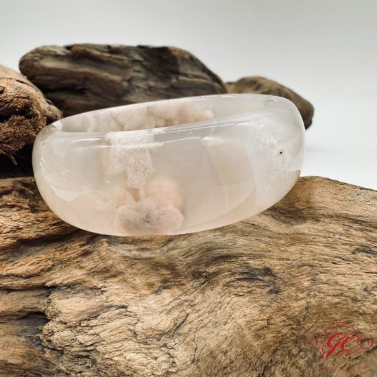 【肌容雪】櫻花瑪瑙手鐲 編號B165(鐲圍54.2mm #17.5號) 【肌容雪】櫻花瑪瑙手鐲 編號B165(鐲圍54.2mm #17.5號)