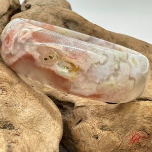 【肌容雪】櫻花瑪瑙手鐲 編號B166(鐲圍60.3mm #19.5號)