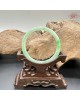 【肌容雪】天然緬甸A貨正陽綠叮噹翡翠手鐲 編號274 (鐲寬56.5mm #18號)