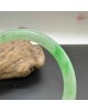【肌容雪】天然緬甸A貨正陽綠叮噹翡翠手鐲 編號274 (鐲寬56.5mm #18號)