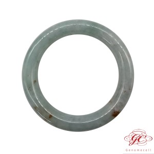 【肌容雪】緬甸天然A貨翡翠冰藍灑金翡翠手鐲 編號525  (鐲寬54.7mm #17.5號)