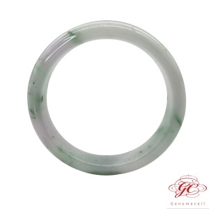【肌容雪】緬甸天然A貨翡翠冰春彩翡翠手鐲 編號530  (鐲寬56.8mm #18.5號)