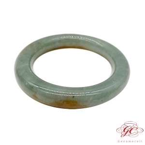 【肌容雪】緬甸天然A貨翡翠紅綠飄花翡翠手鐲  編號696 (鐲寬54.6mm #17.5號)