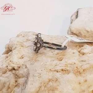 【肌容雪】緬甸天然A貨翡翠白冰翡翠泡泡龍戒指編號698