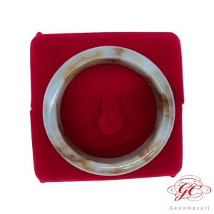 【肌容雪】緬甸天然A貨翡翠紅翡翠特色手鐲 編號708(鐲寬56.6mm #18.5號 )