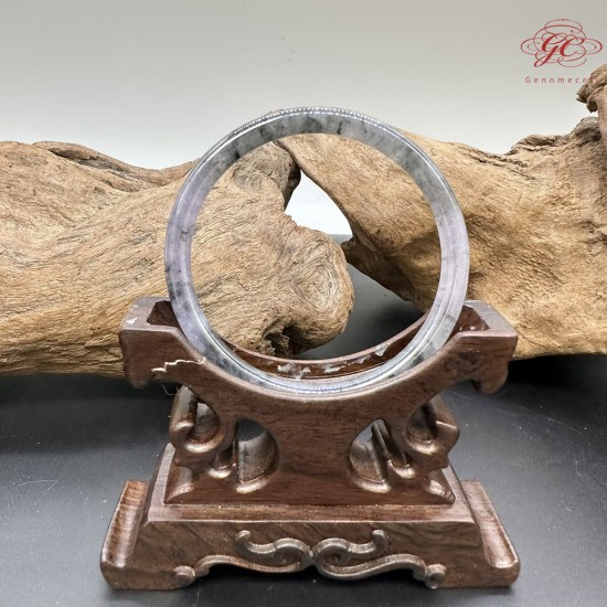 【肌容雪】天然緬甸A貨紫烏雞翡翠叮噹手鐲 編號847(鐲寬56.9mm#18號) 【肌容雪】天然緬甸A貨紫烏雞翡翠叮噹手鐲 編號847(鐲寬56.9mm#18號)