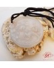 【肌容雪】緬甸天然A貨翡翠白翡雕花吊飾 編號965 【肌容雪】緬甸天然A貨翡翠白翡雕花吊飾 編號965