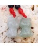 【肌容雪】緬甸天然A貨翡翠貓咪造型吊飾 編號966(深/淺) 【肌容雪】緬甸天然A貨翡翠貓咪造型吊飾 編號966(深/淺)