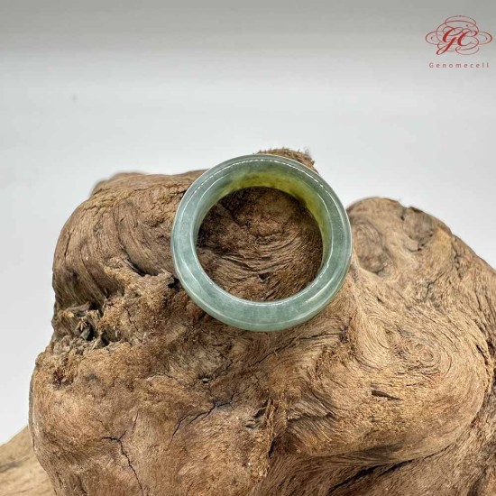 【肌容雪】天然緬甸翡翠A貨戒圈附錦盒 編號988(戒圍19mm #16號) 【肌容雪】天然緬甸翡翠A貨戒圈附錦盒 編號988(戒圍19mm #16號)