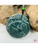 【肌容雪】天然翡翠A貨九尾狐造型掛墜附錦盒 編號996