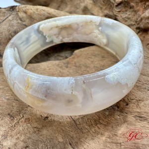【肌容雪】櫻花瑪瑙手鐲 編號B167(鐲圍53.4mm #17.5號)