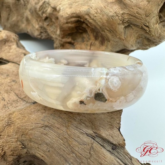 【肌容雪】櫻花瑪瑙手鐲 編號B167(鐲圍53.4mm #17.5號) 【肌容雪】櫻花瑪瑙手鐲 編號B167(鐲圍53.4mm #17.5號)