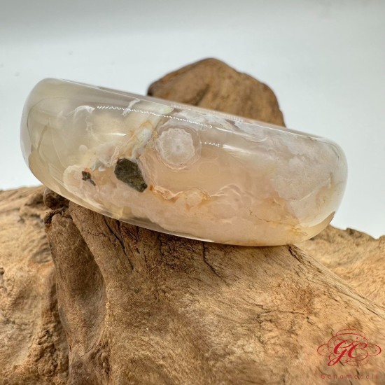 【肌容雪】櫻花瑪瑙手鐲 編號B167(鐲圍53.4mm #17.5號) 【肌容雪】櫻花瑪瑙手鐲 編號B167(鐲圍53.4mm #17.5號)