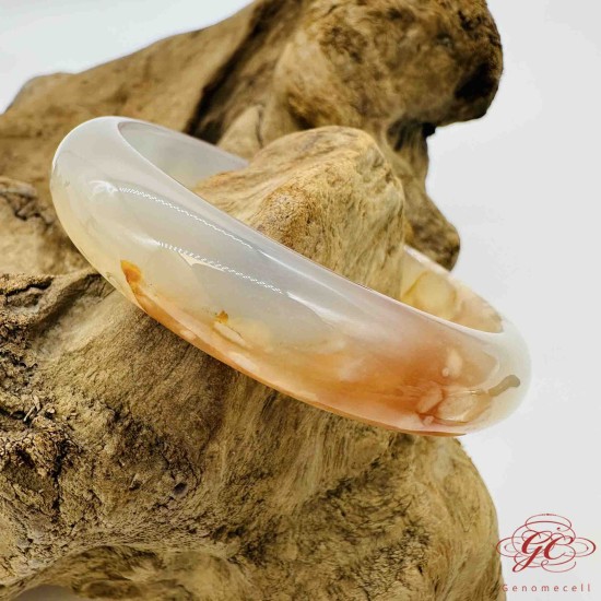 【肌容雪】櫻花瑪瑙手鐲 編號B173(鐲圍62.6mm #20.5號)