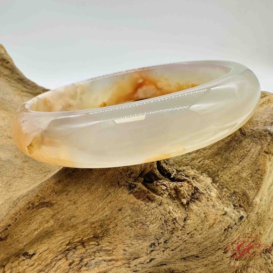 【肌容雪】櫻花瑪瑙手鐲 編號B173(鐲圍62.6mm #20.5號)