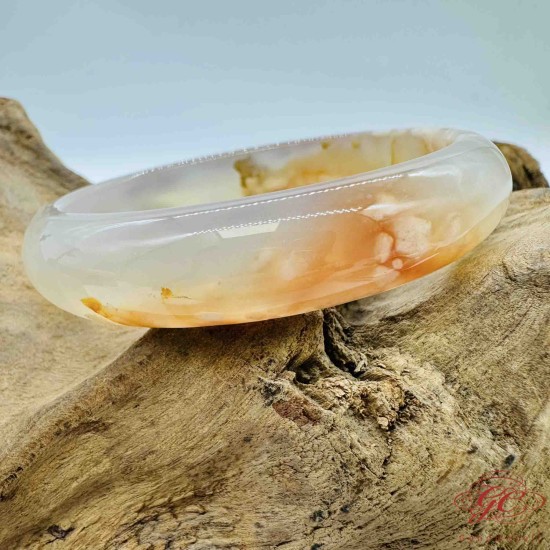 【肌容雪】櫻花瑪瑙手鐲 編號B173(鐲圍62.6mm #20.5號)
