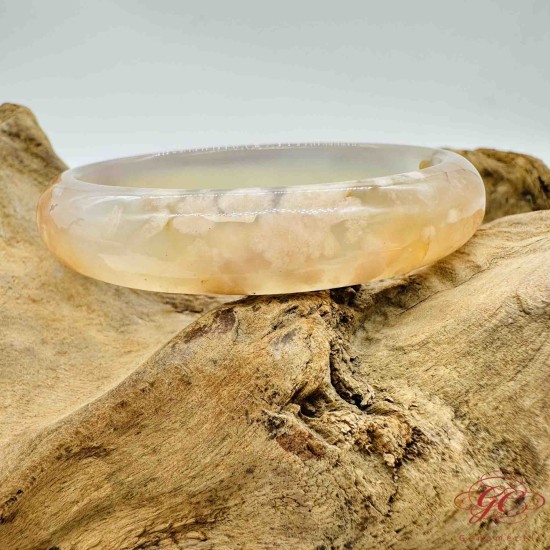 【肌容雪】櫻花瑪瑙手鐲 編號B173(鐲圍62.6mm #20.5號)