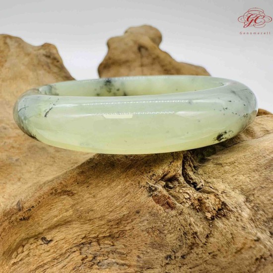 【肌容雪】岫玉手鐲 編號B175(鐲圍59mm #18.5號)