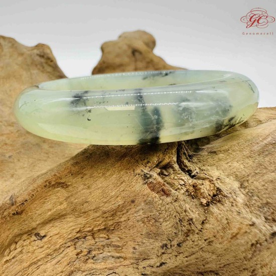 【肌容雪】岫玉手鐲 編號B175(鐲圍59mm #18.5號)