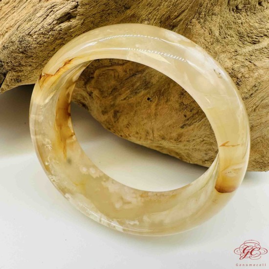 【肌容雪】櫻花瑪瑙手鐲 編號B176(鐲圍57.4mm #18號)