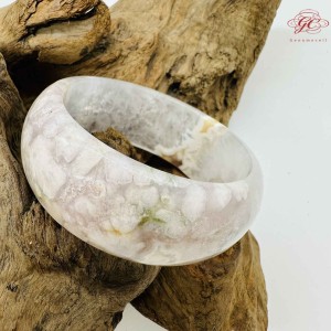 【肌容雪】櫻花瑪瑙手鐲 編號B192(鐲圍58.4mm #18.5號)
