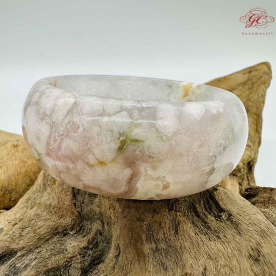 【肌容雪】櫻花瑪瑙手鐲 編號B192(鐲圍58.4mm #18.5號)