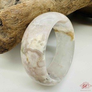【肌容雪】櫻花瑪瑙手鐲 編號B192(鐲圍58.4mm #18.5號)