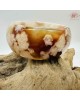 【肌容雪】焦糖色櫻花瑪瑙手鐲 編號B193(鐲圍57.1mm #18號)
