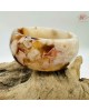 【肌容雪】焦糖色櫻花瑪瑙手鐲 編號B193(鐲圍57.1mm #18號)