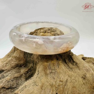 【肌容雪】櫻花瑪瑙手鐲 編號B196(鐲圍52.4mm #16.5號)