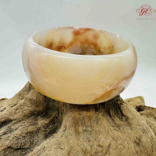【肌容雪】櫻花瑪瑙手鐲 編號B197(鐲圍52.6mm #16.5號)