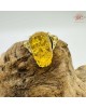 【肌容雪】貔貅造型黃琥珀戒指 編號B96戒圍18.8mm#15號 【肌容雪】貔貅造型黃琥珀戒指 編號B96戒圍18.8mm#15號