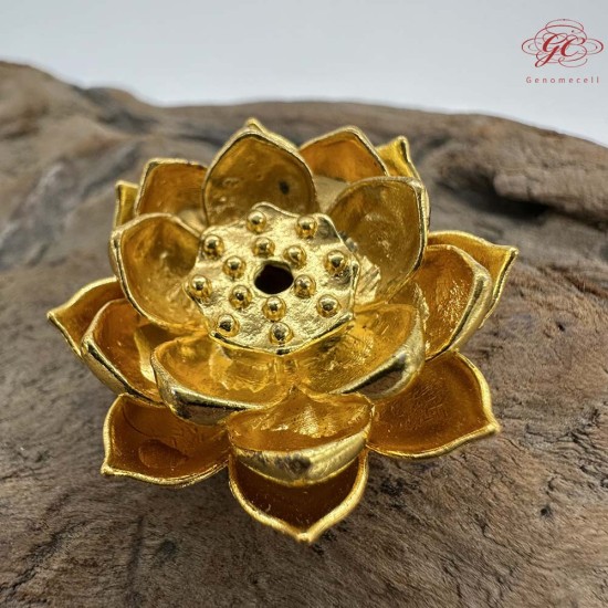 【肌容雪】老金蓮花造型線香座附盒 編號A26 【肌容雪】老金蓮花造型線香座附盒 編號A26