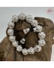【肌容雪】老銀雕刻銀珠手串附盒 編號A27 【肌容雪】老銀雕刻銀珠手串附盒 編號A27