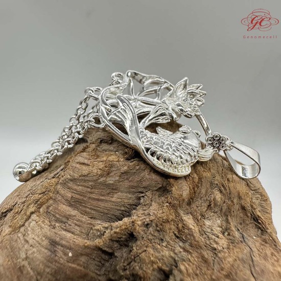 【肌容雪】魚躍蓮花造型吊墜附盒 編號A50 【肌容雪】魚躍蓮花造型吊墜附盒 編號A50
