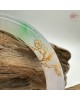 【肌容雪】天然緬甸A貨冰紫羅蘭綠飄花鑲金翡翠美人條 編號02(鐲圍59.6mm#19號) 【肌容雪】天然緬甸A貨冰紫羅蘭綠飄花鑲金翡翠美人條 編號02(鐲圍59.6mm#19號)