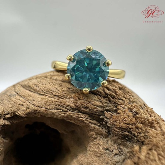 【肌容雪】藍鋯石戒指18mm#14號 編號D01 【肌容雪】藍鋯石戒指18mm#14號 編號D01