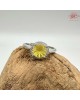 【肌容雪】花紋雕刻黃鋯石戒指17mm#12號 編號D04 【肌容雪】花紋雕刻黃鋯石戒指17mm#12號 編號D04