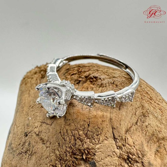 【肌容雪】六芒光流光鋯鑽戒指19.1mm#15號 編號D06 【肌容雪】六芒光流光鋯鑽戒指19.1mm#15號 編號D06