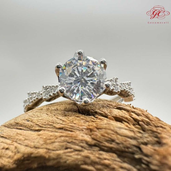 【肌容雪】六芒光流光鋯鑽戒指19.1mm#15號 編號D06 【肌容雪】六芒光流光鋯鑽戒指19.1mm#15號 編號D06