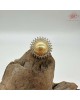 【肌容雪】金色天然珍珠日耀造型鑲鑽戒指附收納盒 編號P55 【肌容雪】金色天然珍珠日耀造型鑲鑽戒指附收納盒 編號P55