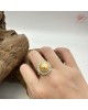 【肌容雪】金色天然珍珠日耀造型鑲鑽戒指附收納盒 編號P55 【肌容雪】金色天然珍珠日耀造型鑲鑽戒指附收納盒 編號P55