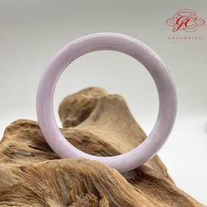 【肌容雪】緬甸天然A貨翡翠粉春圓條手鐲 編號778  (鐲寬55.5mm #17.5號  )