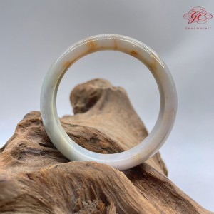 【肌容雪】天然緬甸A貨紅翡多色翡翠手鐲 編號13 (鐲寬 57.2mm #18.5號)
