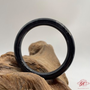 【肌容雪】天然緬甸A貨烏雞圓條翡翠手鐲 編號21 (鐲寬 56.4mm #18號)