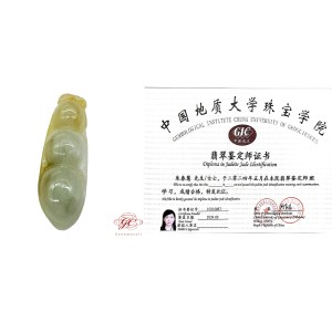 ★★★重拍情境圖★★★【肌容雪】天然緬甸A貨福祿壽翡翠四季豆吊墜 編號120