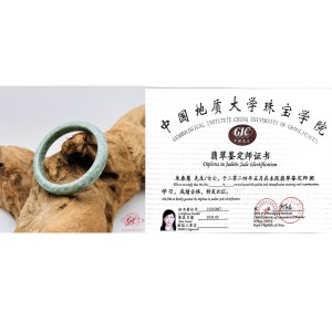 【肌容雪】天然緬甸A貨滿圈飄花翡翠特色手鐲 編號136 (鐲寬55.5mm #18號) 