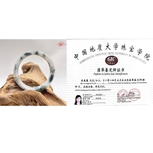 【肌容雪】天然緬甸A貨紫底飄花翡翠手鐲 編號14 (鐲寬 57mm #18.5號)